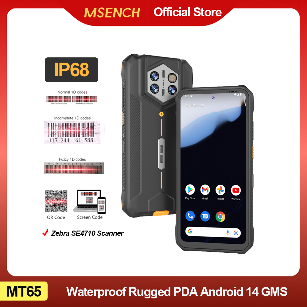 Industrial Laser Scanner - Wasserdichter, robuster PDA Android 14 industrielle