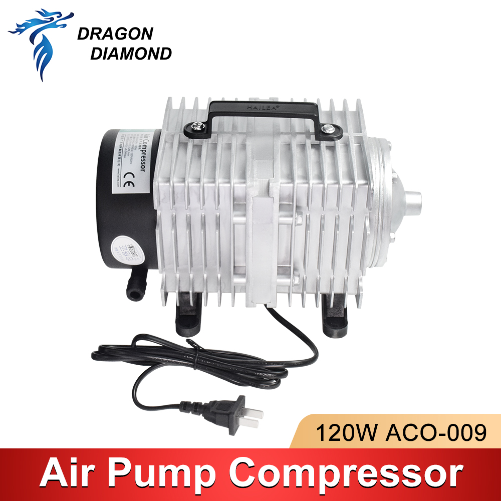 Air Assist Pump Laser - 120 W Luftkompressor, elektrische magnetische Luftunterstützungspumpe,