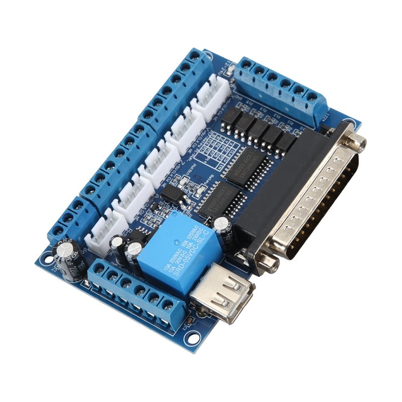 Breakout Board Mach3 - A84E-Treiberplatine MACH3 Graviermaschine 5-Achsen CNC-Breakout-Board mit