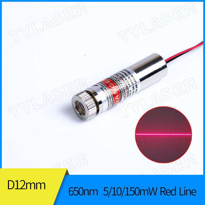 Industrial Laser Line Module - Fokussierbarer 12 mm 650 nm roter