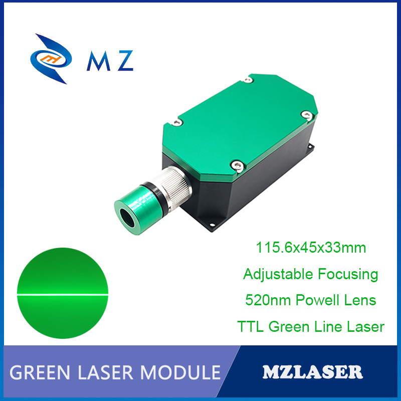 Industrial Laser Line Module - TTL PWM Grünes Linienlaserdioden-Modul Hohe Helligkeit
