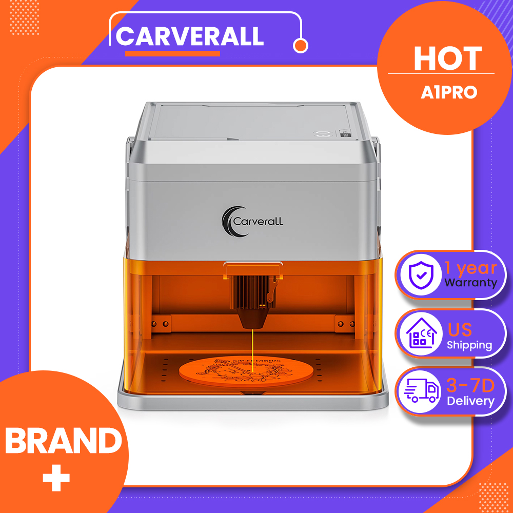 Industrial Laser Etching Machine - Carverall A1PRO 10W Lasergravierer mit HD-Kamera,