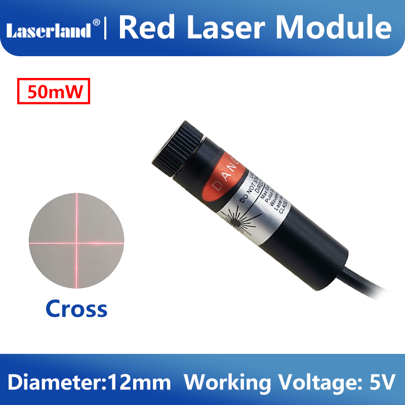 12mm 5mW 50mW Kreuz Rot Laser  – Industrial Laser Line Module Bewertung und Preis