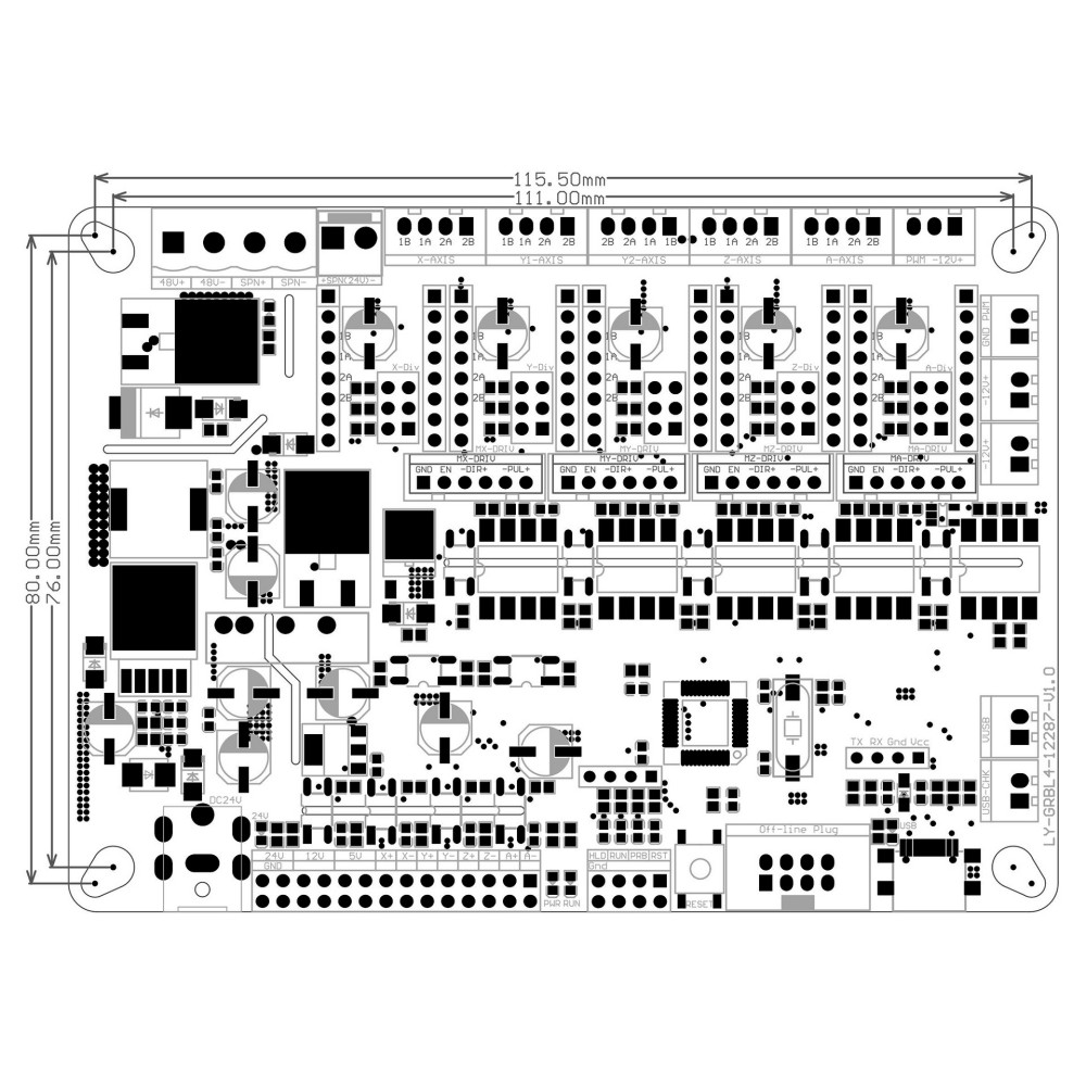 Grbl 4-Achsen 32bit Offline-St – Laser Controller Board Bewertung und Preis