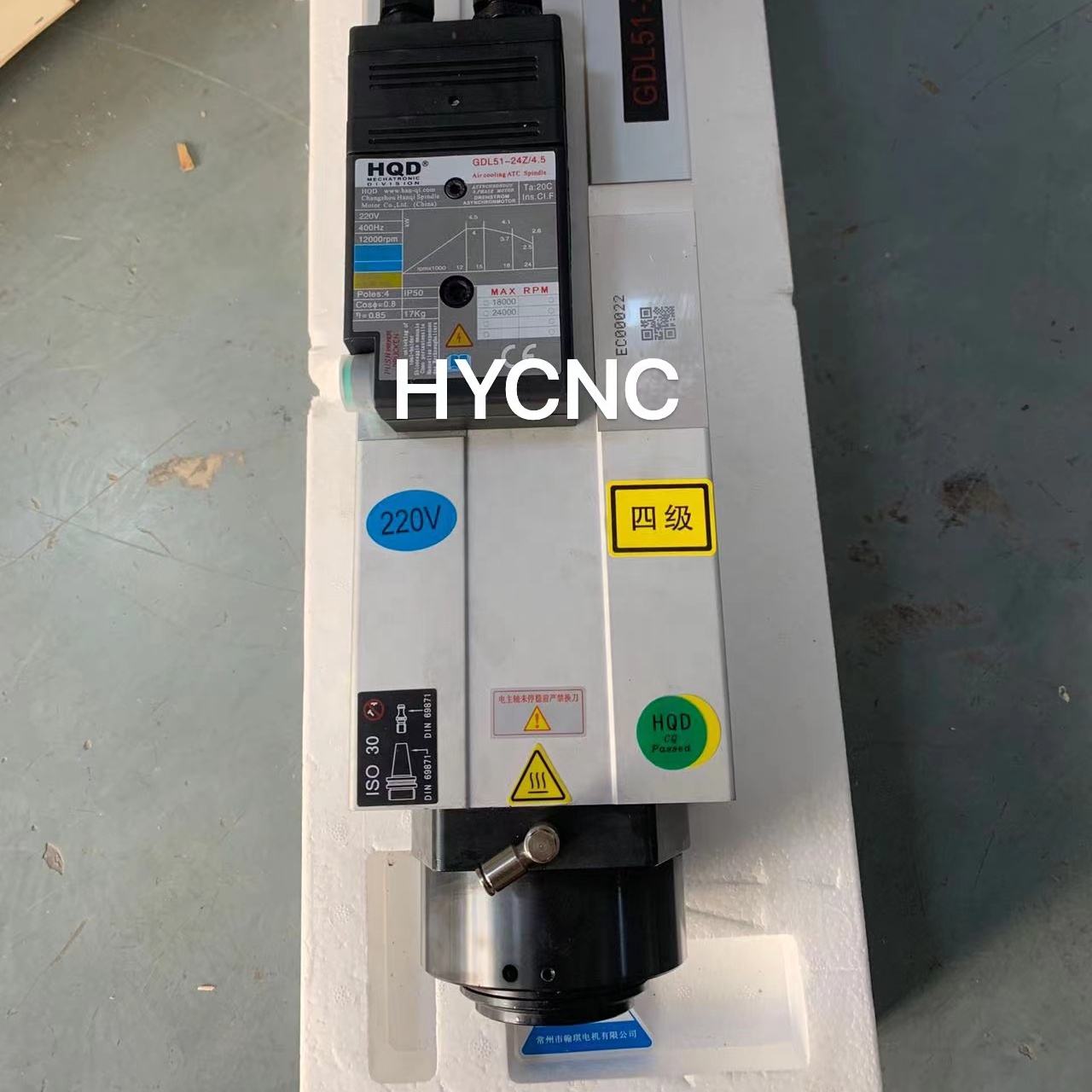 4,5 kW ATC-Spindel Iso30-Motor – Cnc Spindle Motor Bewertung und Preis