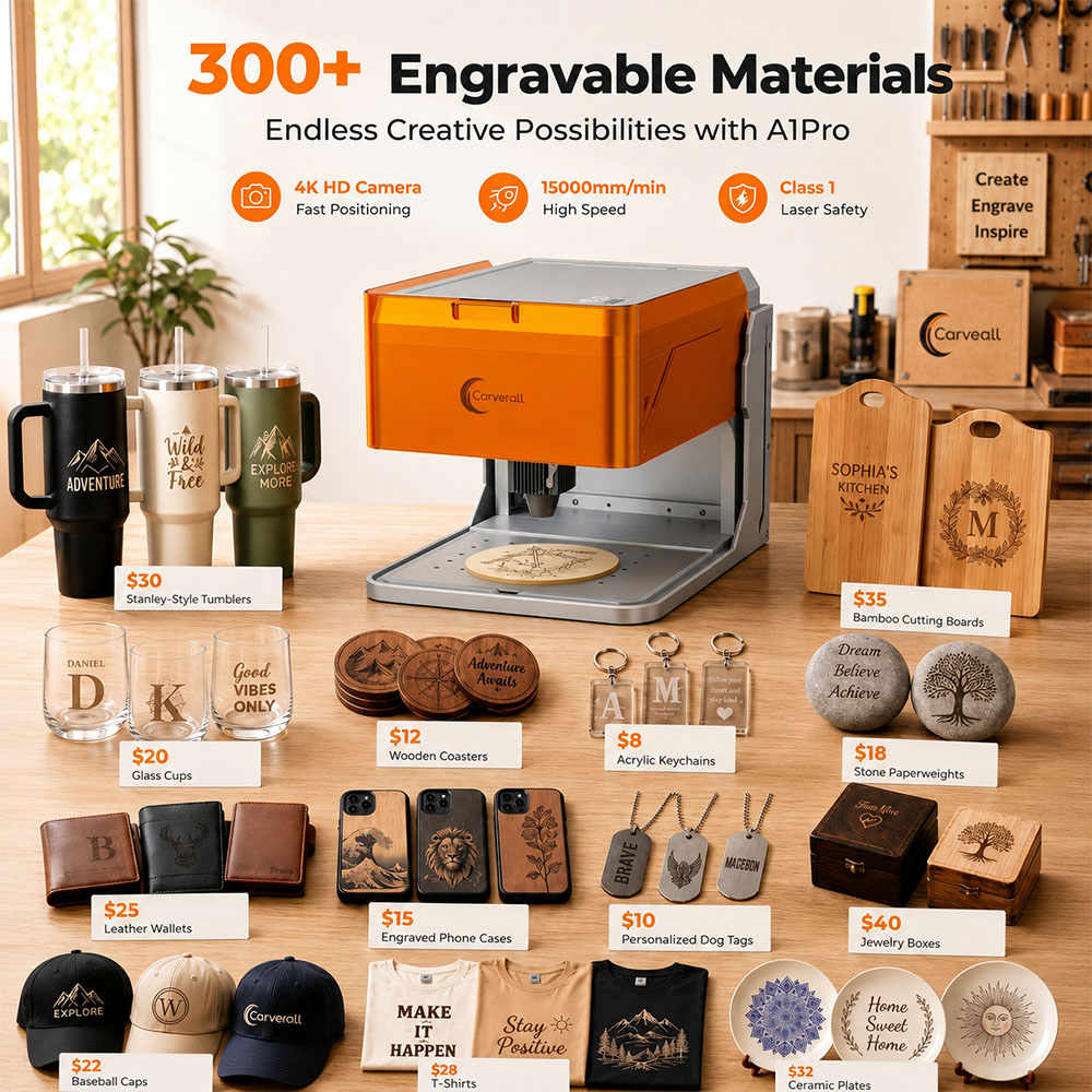 Carverall A1PRO 10W Lasergravi – Industrial Laser Etching Machine Bewertung und Preis